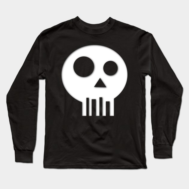 Shadow Skull Long Sleeve T-Shirt by cannibaljp